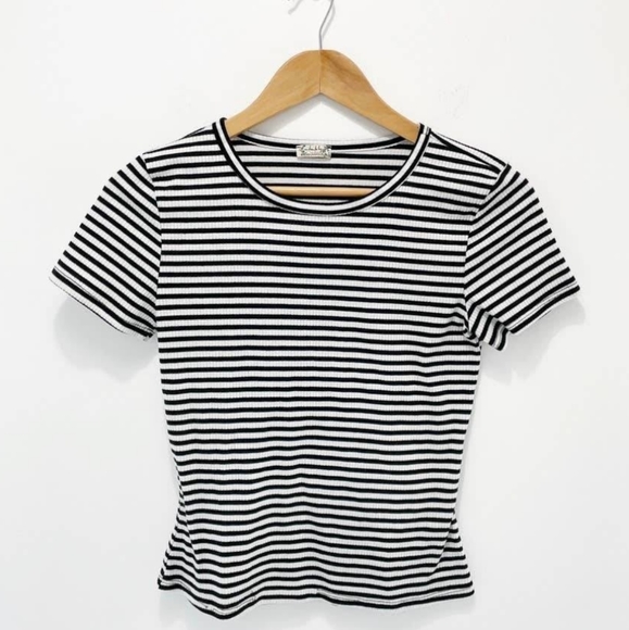 Free People Tops - Free People striped crop tee